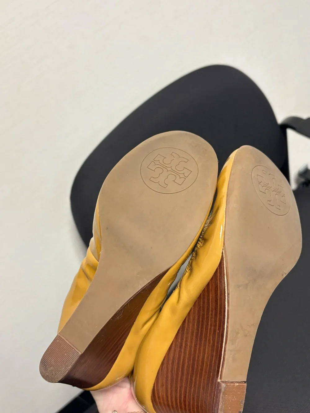 Tory Burch Brown Patent Leather Ballet Flats